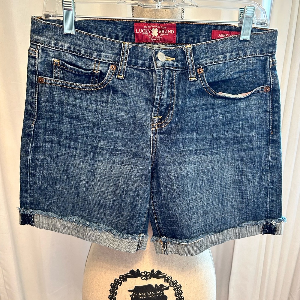 Lucky Brand Blue Jean Shorts Classic Mid-Length